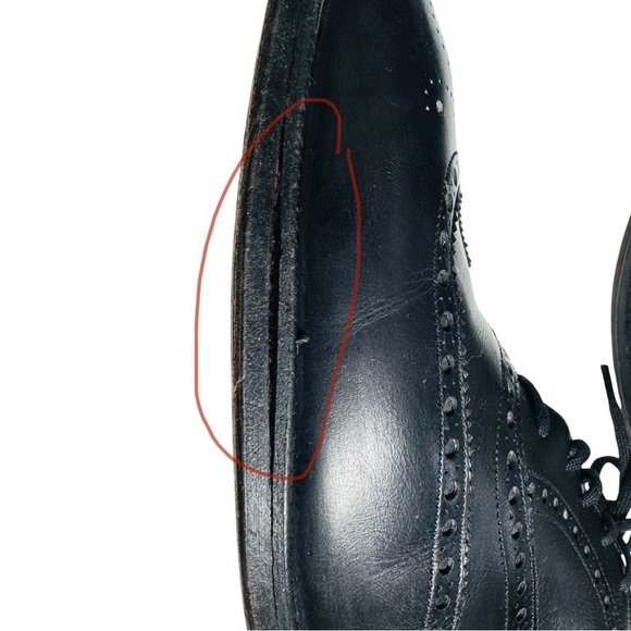Church\'s Custom Grade Men\'s Chetwynd Black Leather Wingtip Oxfords 91/5 D